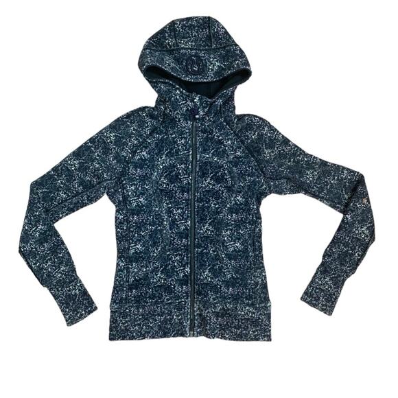 Lululemon size 4 scuba hoodie II zip up jacket rocky road sand dune toothpaste - Picture 1 of 13